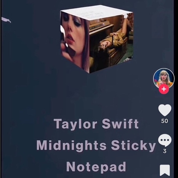 Taylor Swift Midnights Sticky Notepad - Picture 2 of 8